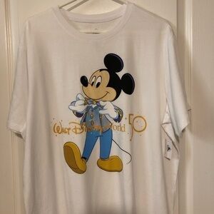 NWT Mickey Tux Walt Disney World 50 T-Shirt Short Sleeves